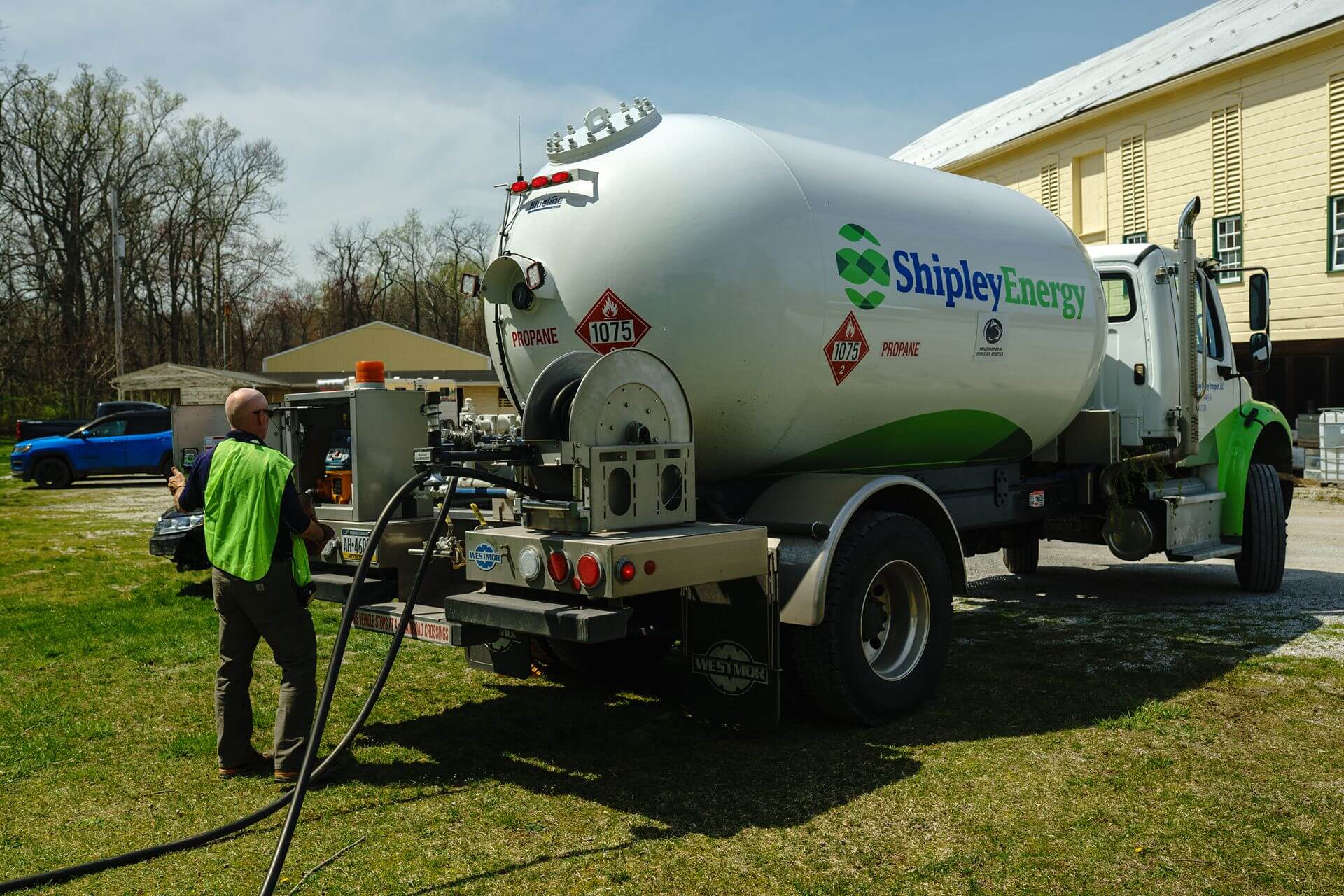 Shipley Energy propane delivery truck serving commercial customers